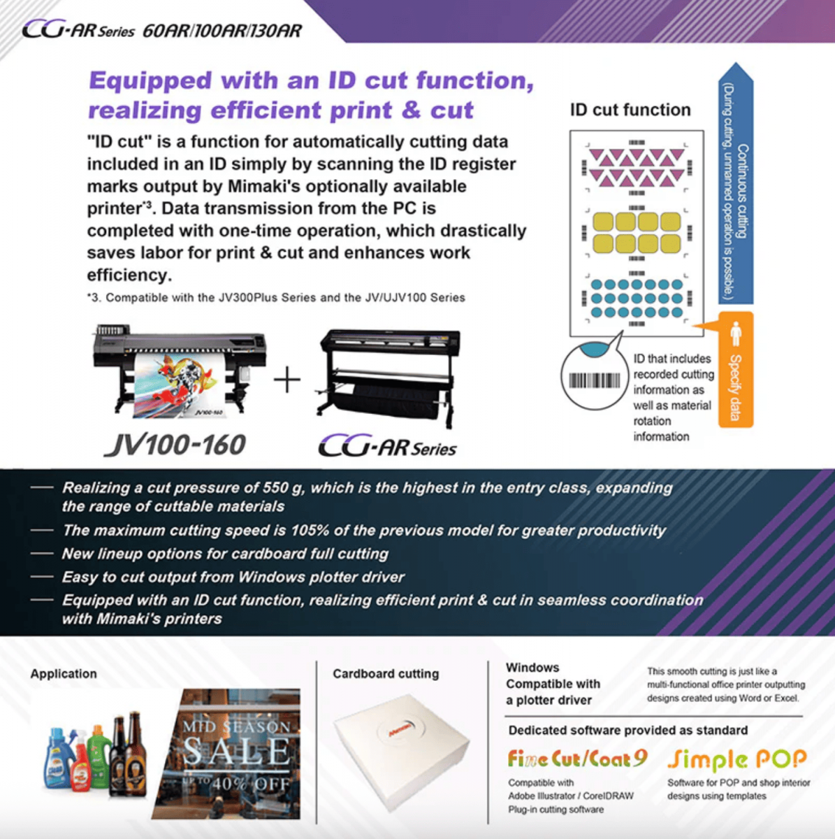 Режущий плоттер Mimaki CG-60AR