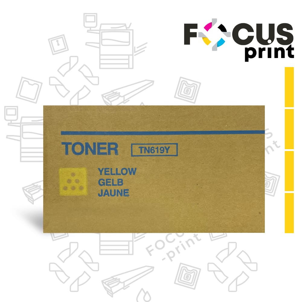 A3VX255 Тонер-картридж Konica-FP TN-619 желтый
