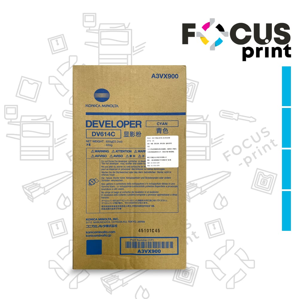 Девелопер Konica DV614C 2070 3070 4065 синий